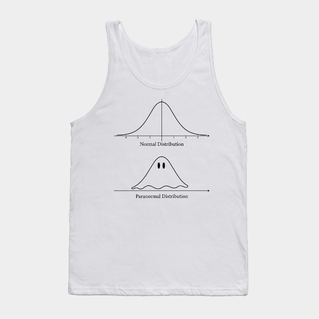 Normal Distribution, Paranormal Distribution Math Gift Tank Top by ScienceCorner